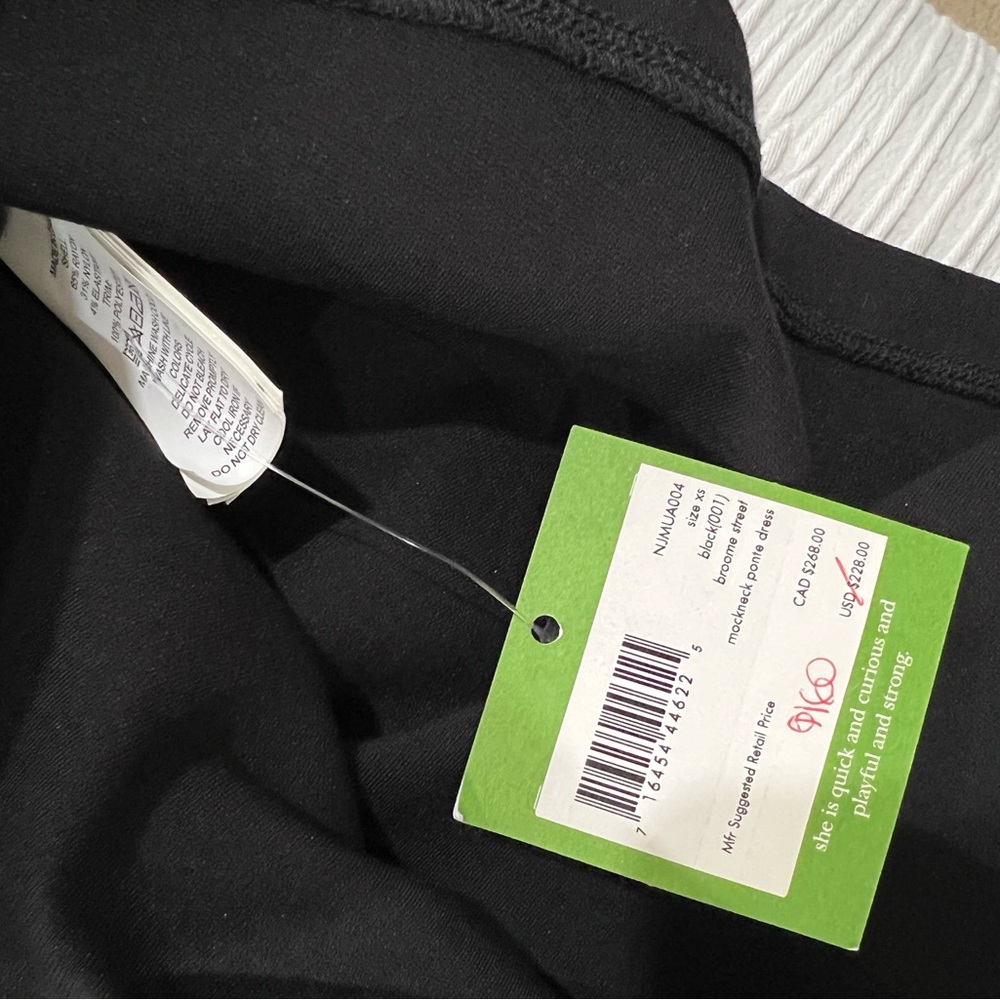 NWT KATE SPADE DRESS BLACK DRESS - Picture 6 of 7